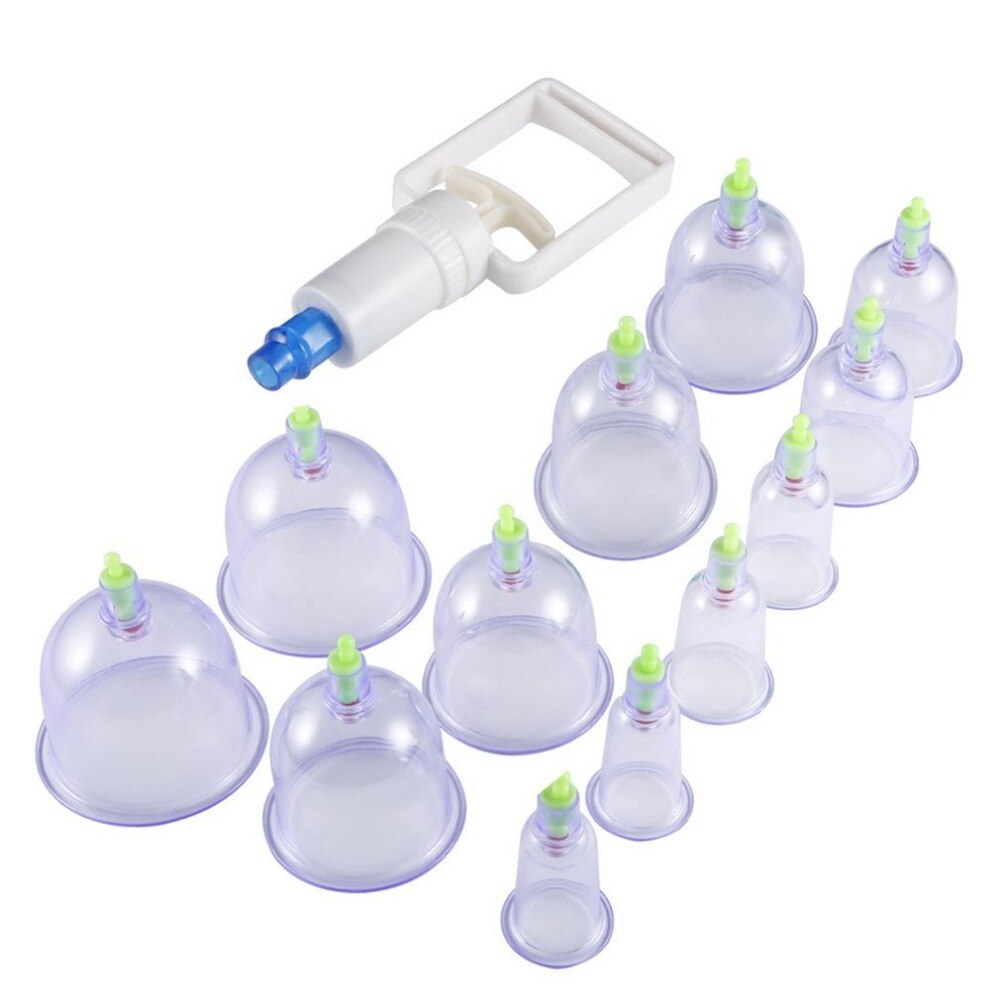 12 Cups Chinese Effective Healthy Vacuum Cupping Suction