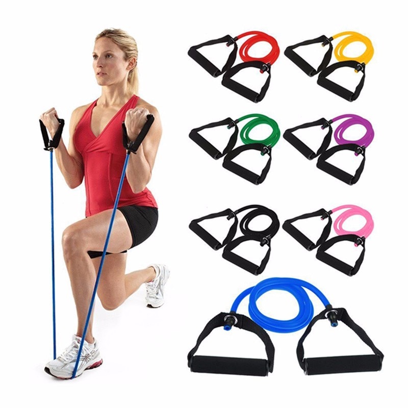 120cm Elastic Resistance Bands Yoga Pull Rope Fitness