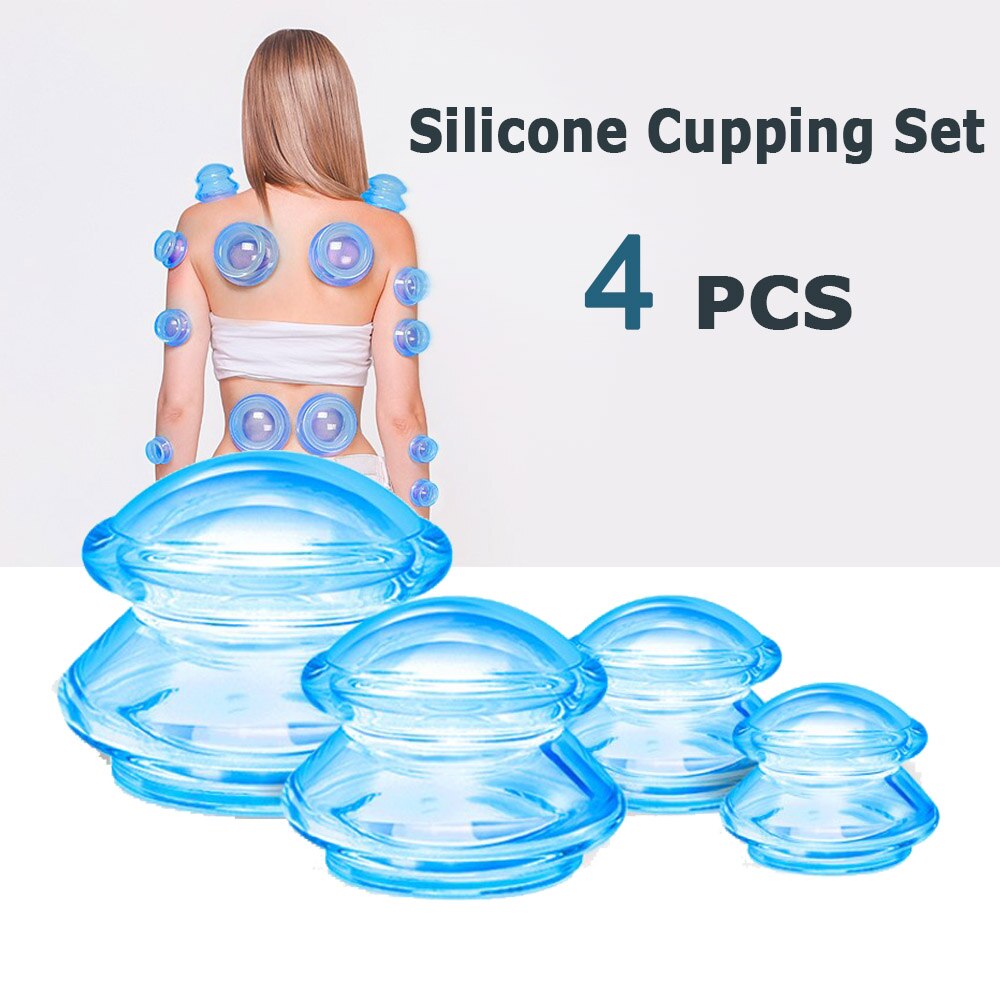 2/4pcs Silicone Massage Cups Cupping Relaxation Body Care