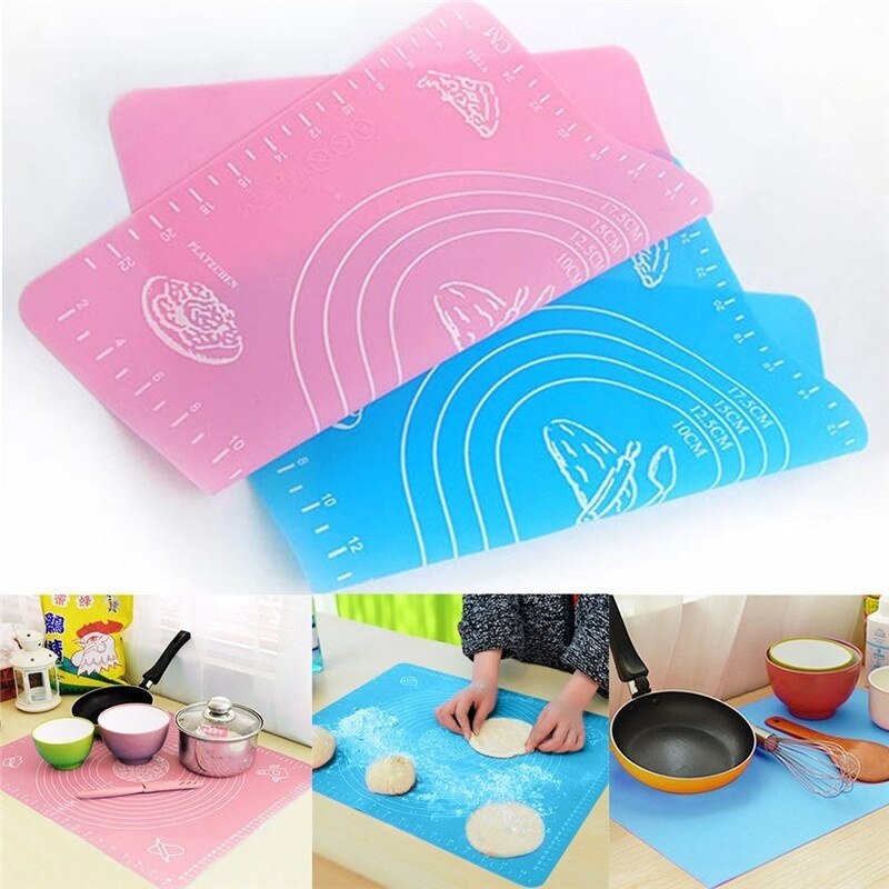 26*29CM Silicone Rolling Mat Non-stick Baking Pad