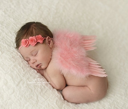 2pcs/set Cute Newborn Angel Feather Wings (Infant Photography)