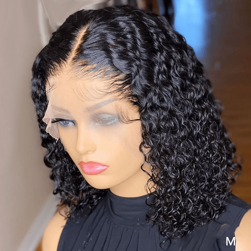 Brazilian Deep Wave Pre Plucked Hair Human Hair Frontal Wigs