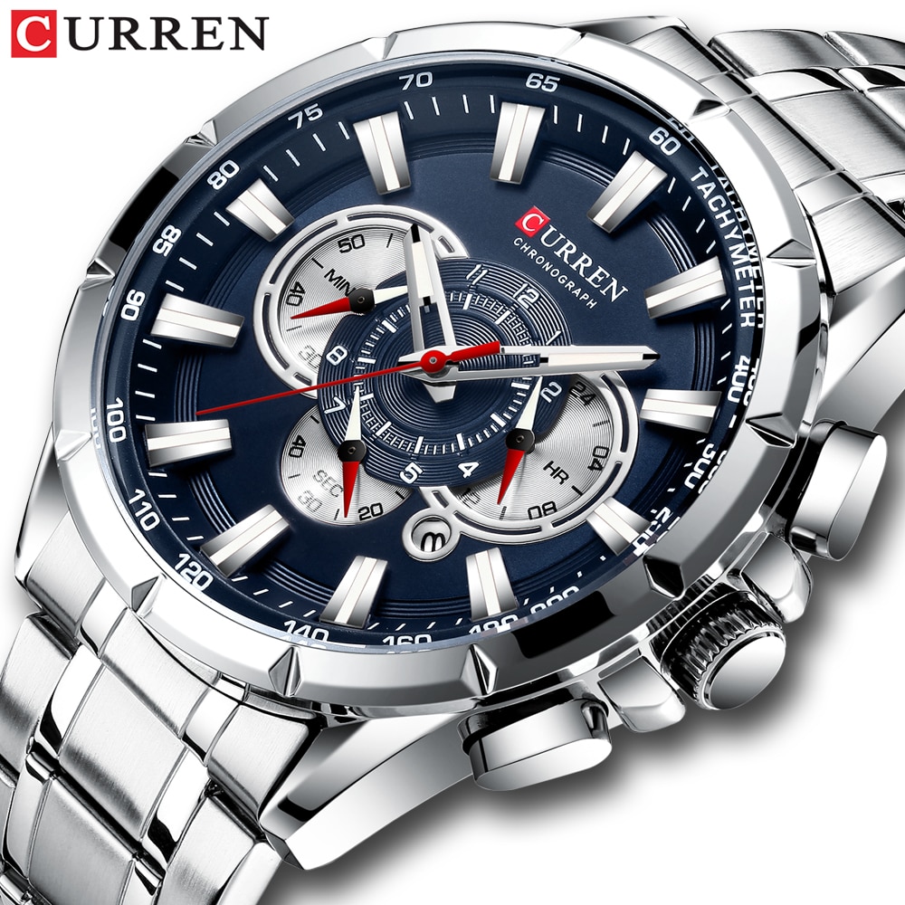 CURREN New Casual Sport Chronograph Men’s Watches