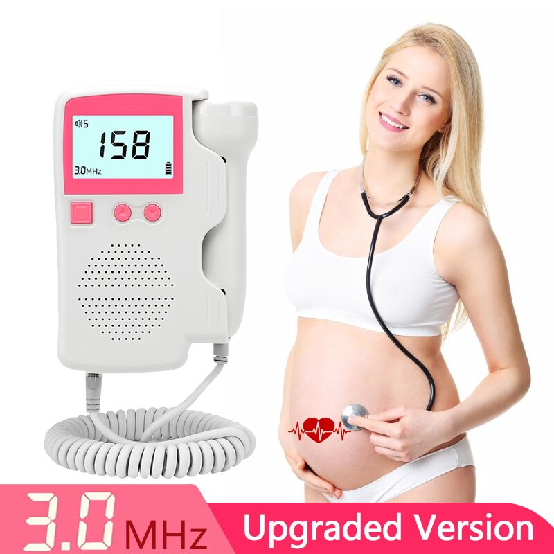 Household Doppler Fetal Portable Pregnant Baby Heart Rate Monitor