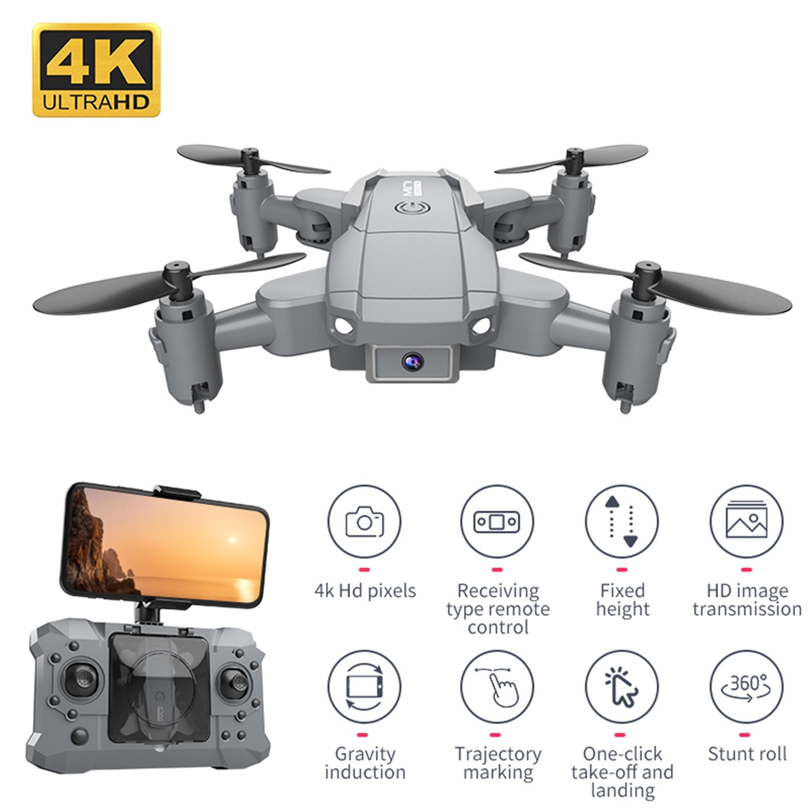 KY905 Mini RC Drone With 4K 1080P Camera HD