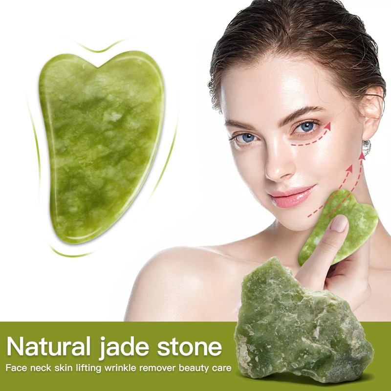 Natural Jade Face Massager Gua sha Scraper Board