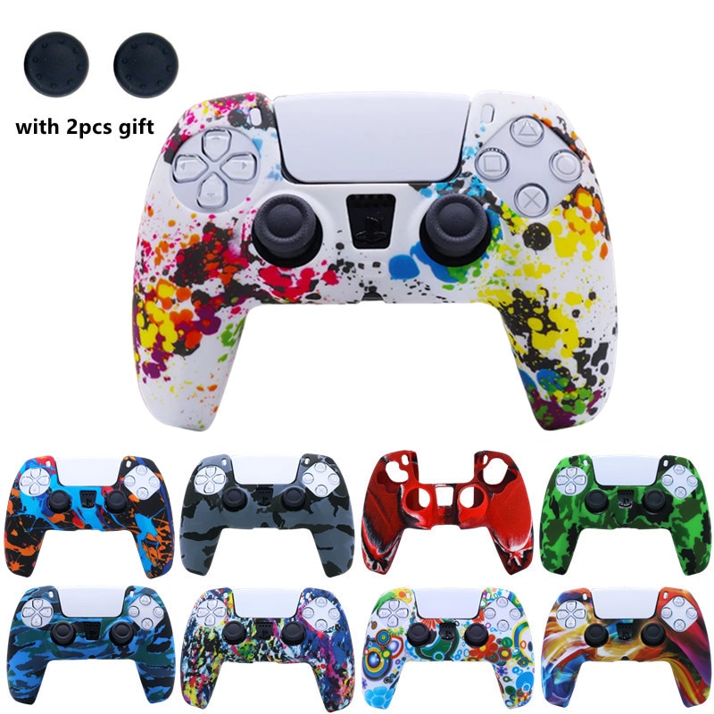 Soft Silicone Gel Rubber Cover Case For PS5