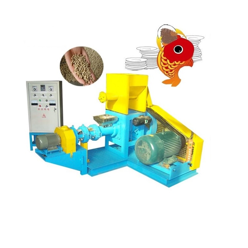 180-200KG/H Fish Feed Making Machine Floating Catfish Food Extruder Dog Cat Rabbit Feed Pelleting Machine