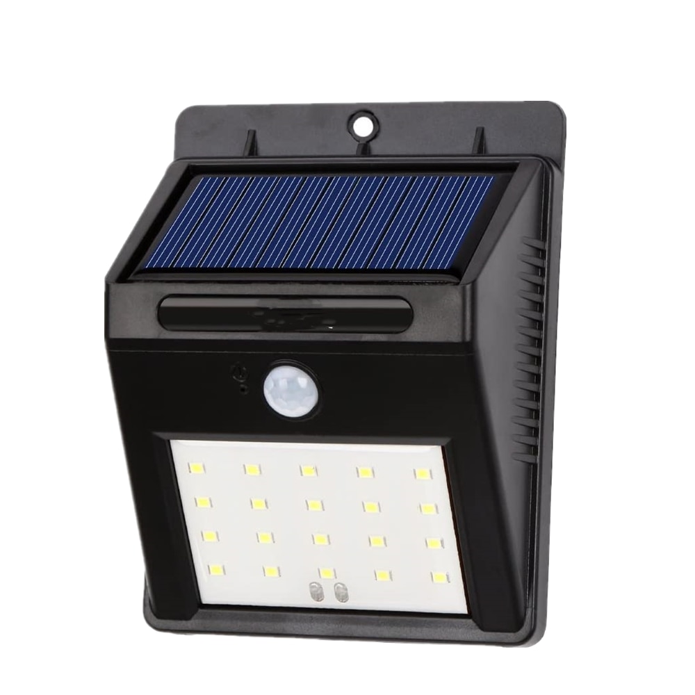 Solar Panel Powered LED PIR Motion Sensor Lamp