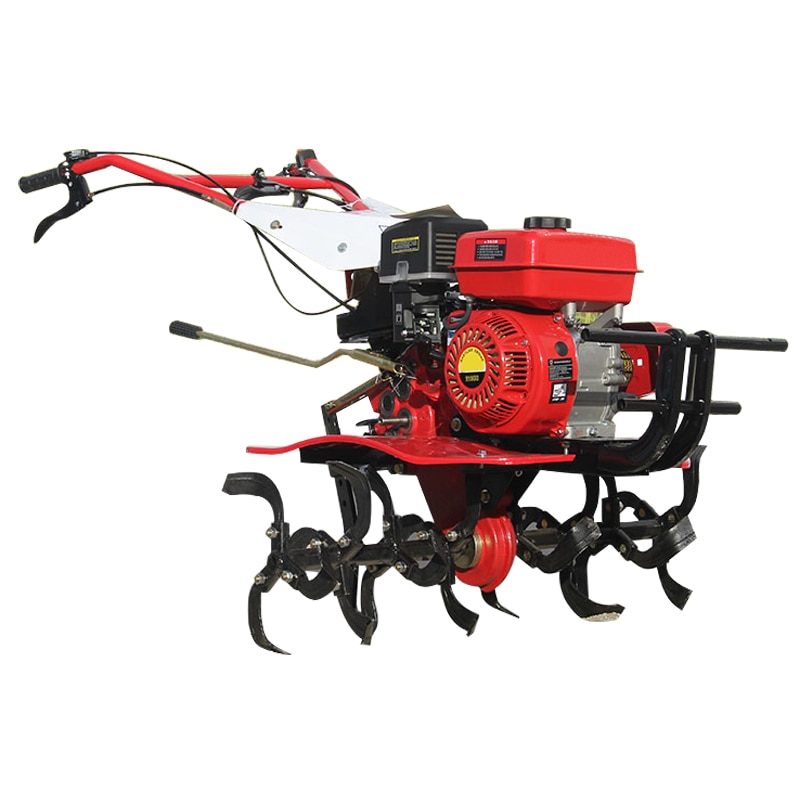 Agricultural field cultivating machine loose soil plowing turning rotary tiller small household diesel micro tillage tractor