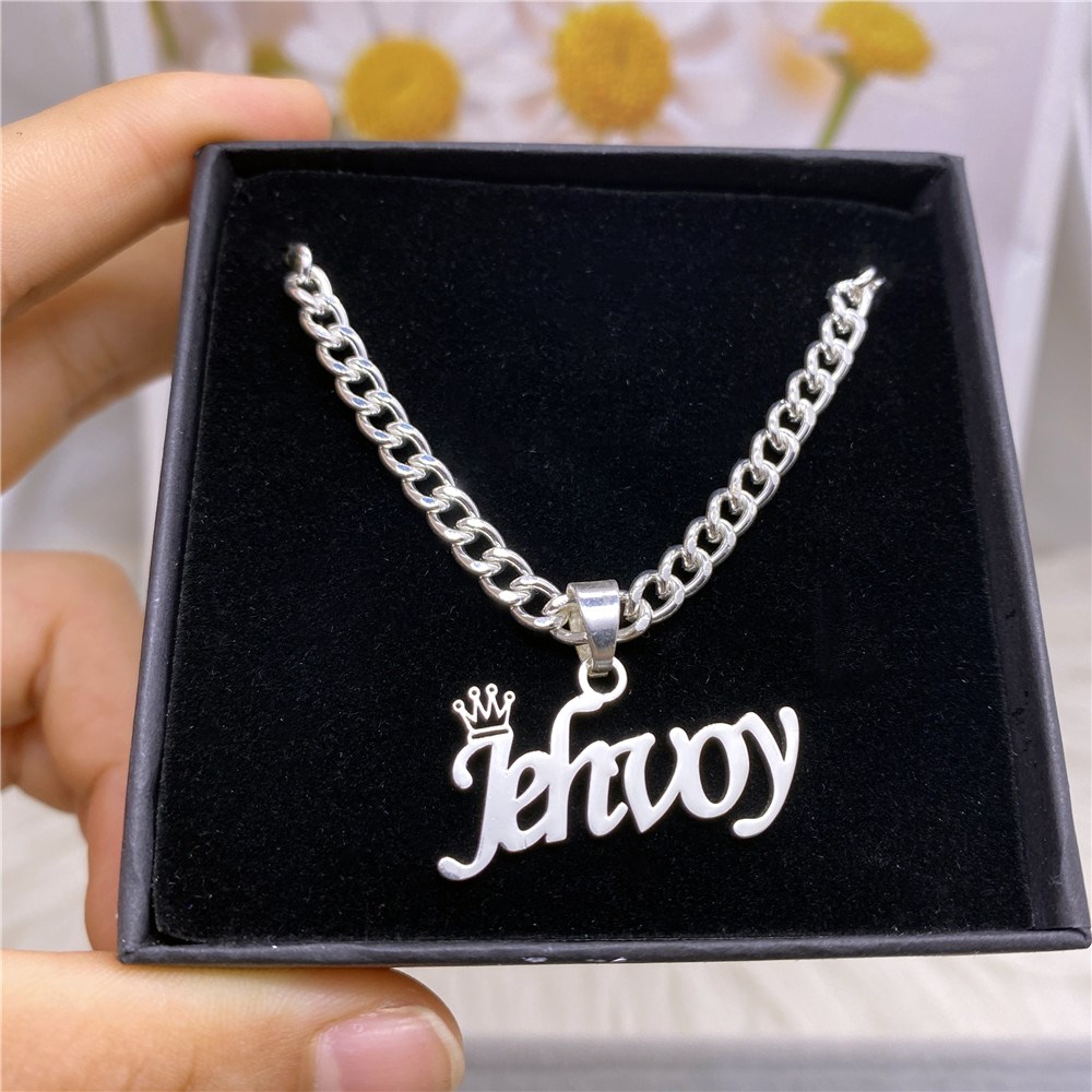 Customized Name Necklace with Cuban Chain