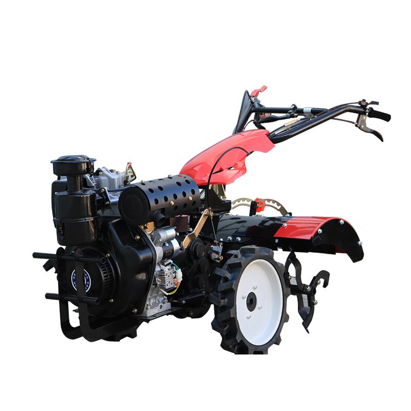 Diesel Tillage Machine Electric Start Type Micro Rotary Tiller 4-stroke Gasoline Engine Agricultural Weeding Machine
