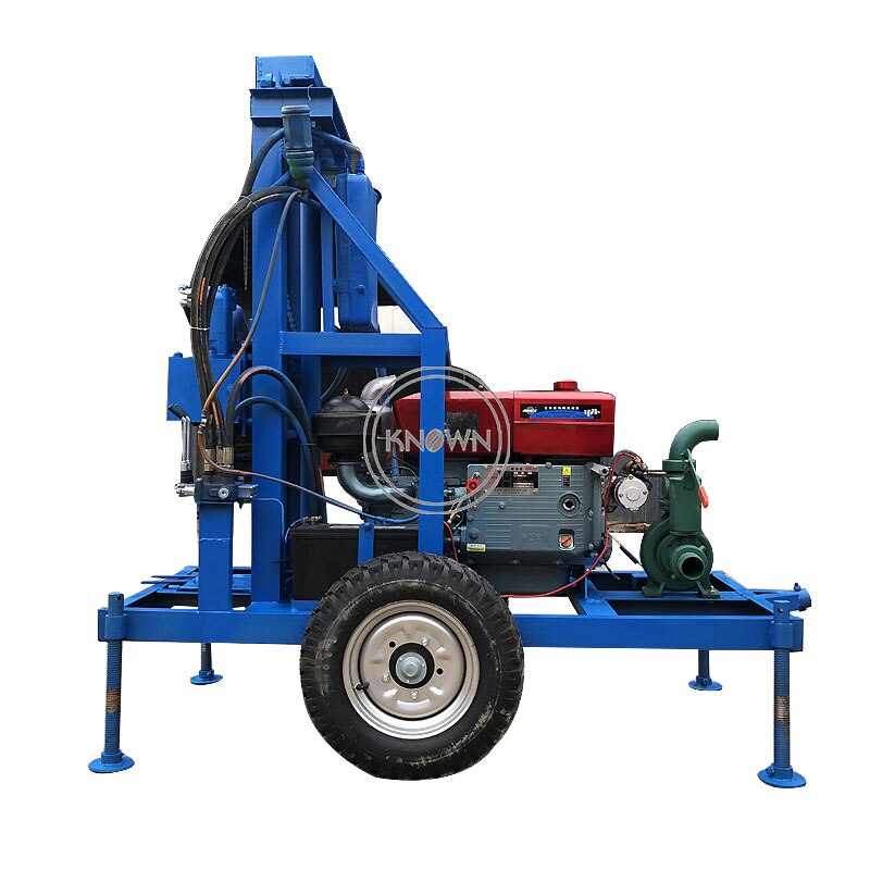 Diesel Type Water Well Drilling Machine 22Horsepower Borehole Drill Rig of Wells Deep for Domestic and Farm Use