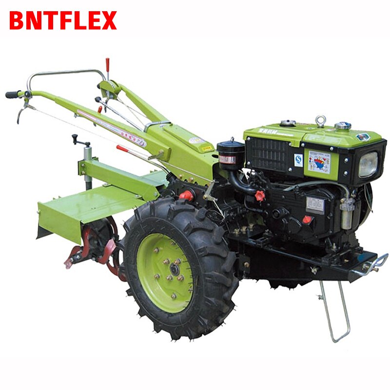 Farmland Dry land 20Hp complete sets diesel walking tractor with Rotary tiller and Flip plough