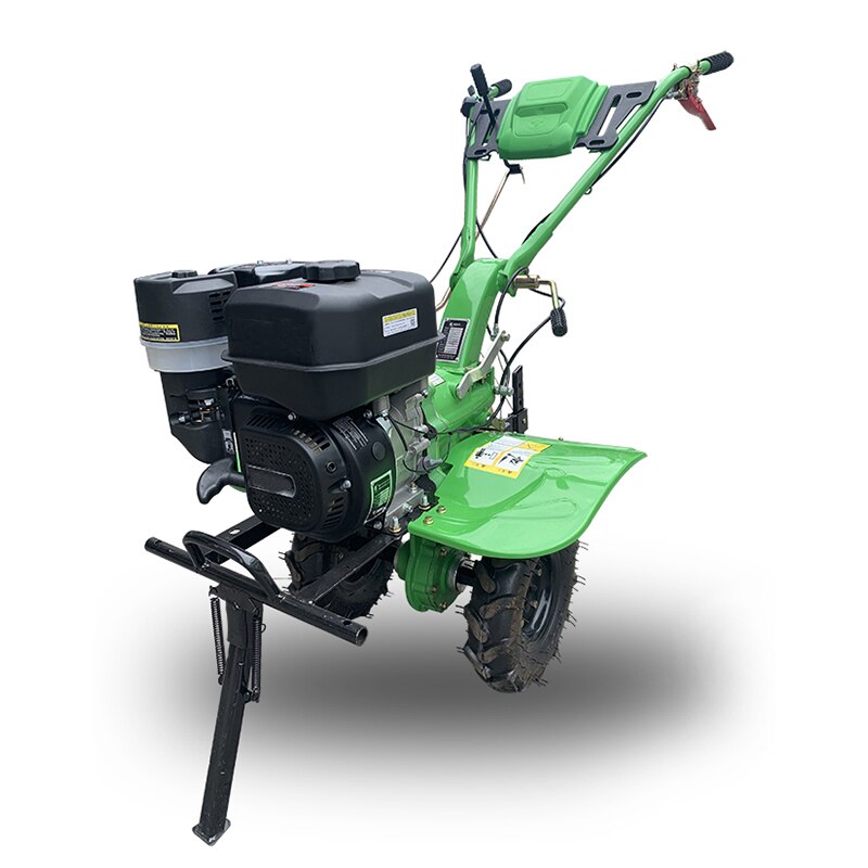 Multi-purpose crawler micro tiller 170 diesel hand starter + flip plow + ditch plow + hoe + toothbrush + fertilizer basket