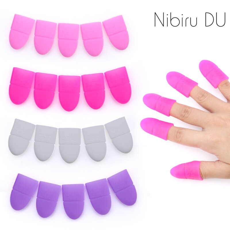Silicone Cap Nail  Wraps Soaker Caps Gel Remover