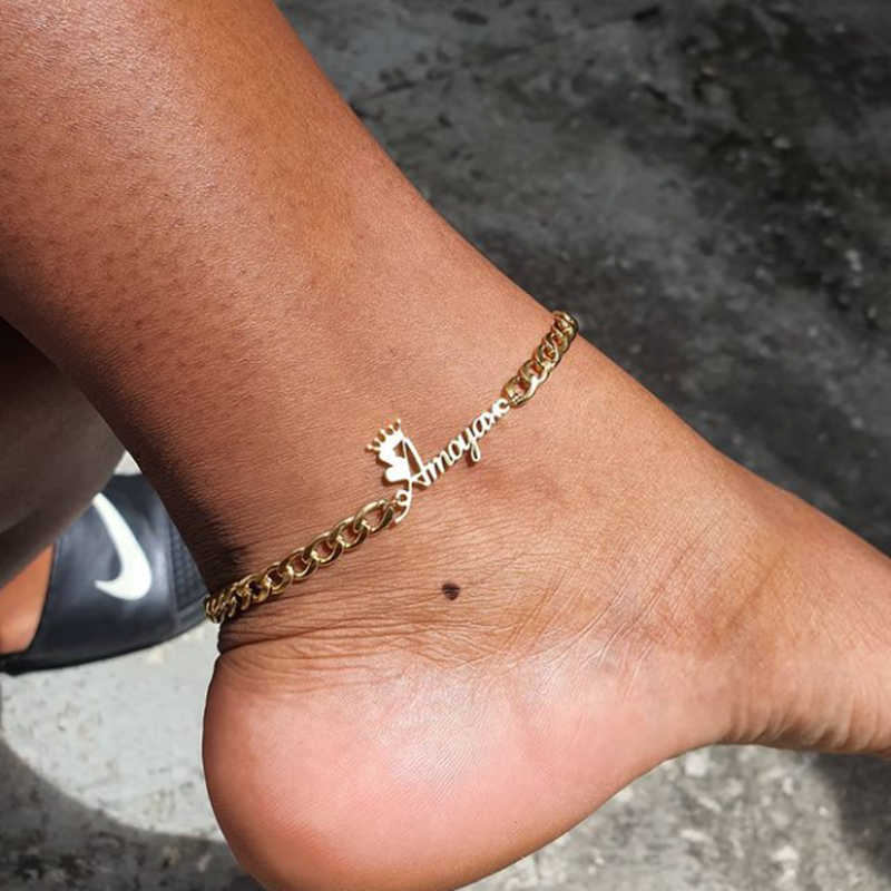 Customized Name Anklet for Women