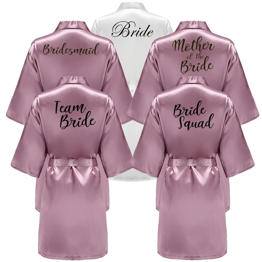 Satin-Silk Robe Bridal Party Robes