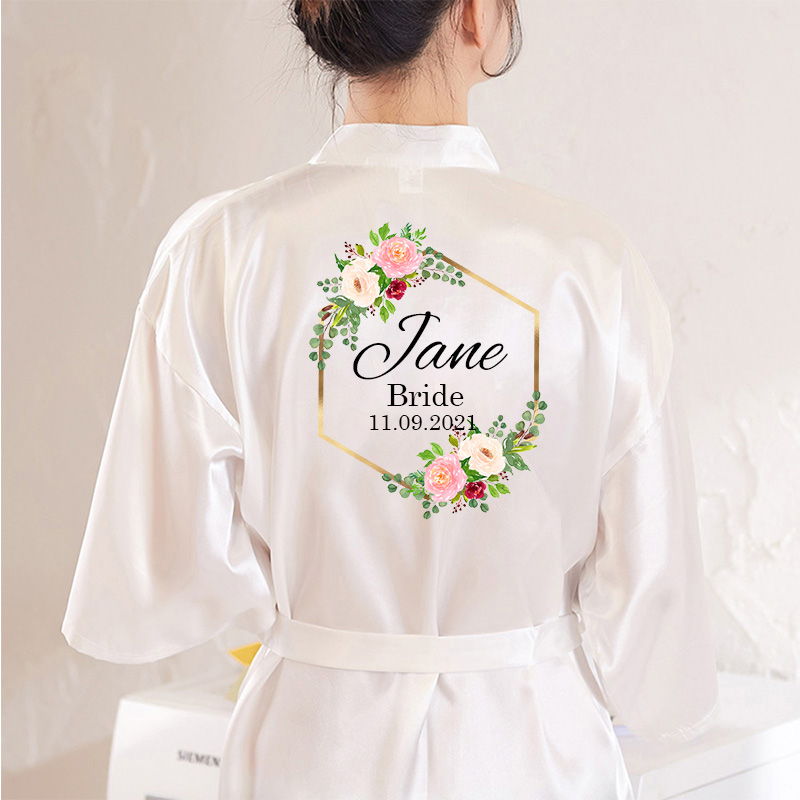 Personalized Custom Name Bridesmaid Robes