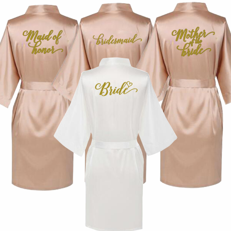 Rose Gold Bridal Robes