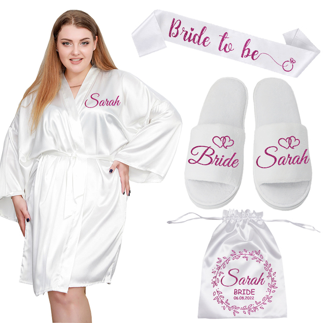 white robe shoe sash-365458