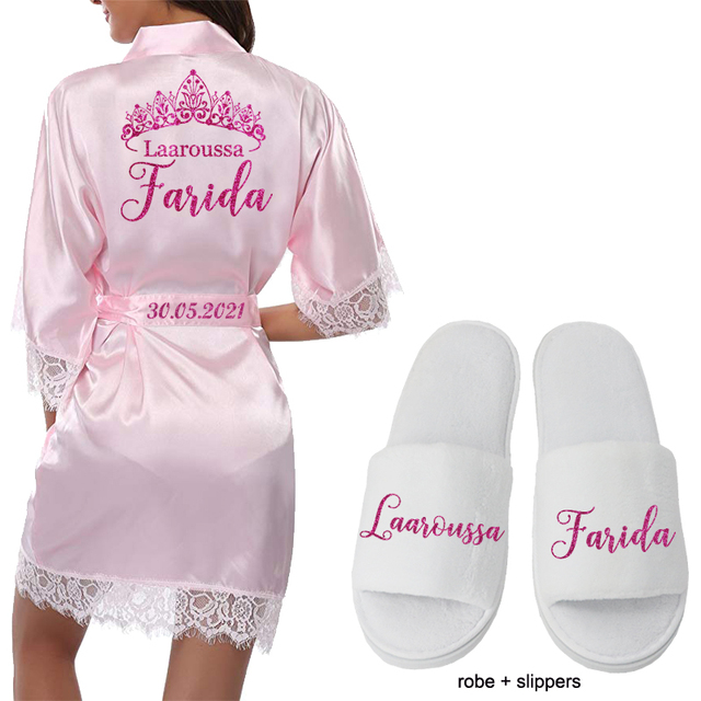 Pink robe shoe