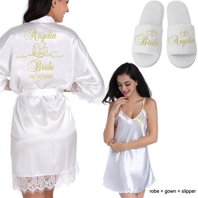 white robe shoe gown