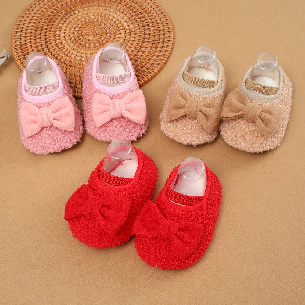First Walkers Coral Fleece Soft Shoes