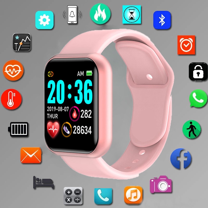 Smart Sport Health Monitor Bluetooth Wristwatch