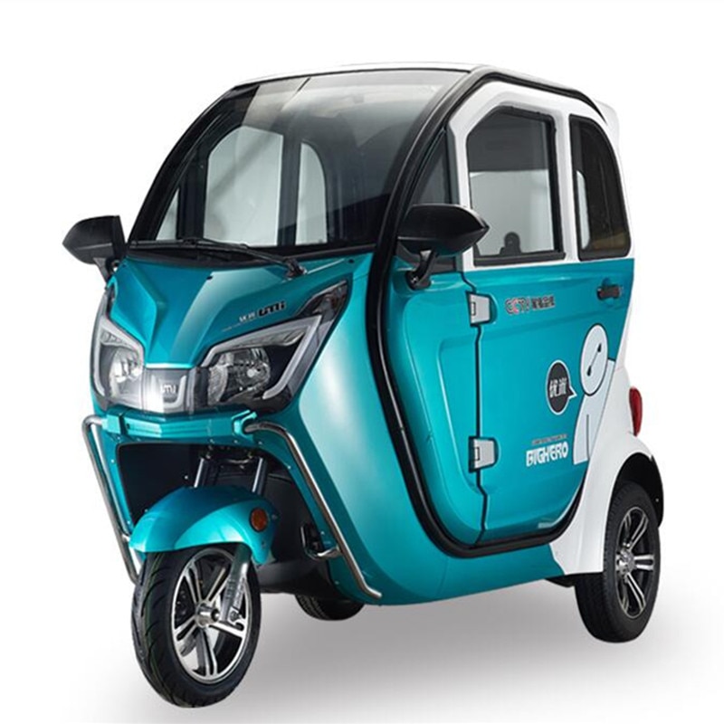 High Speed Luxury Adult Electric Tricycle Solar Mini Car