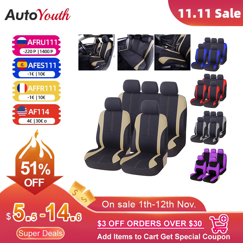 Universal Car Front/Rear Seat Cover