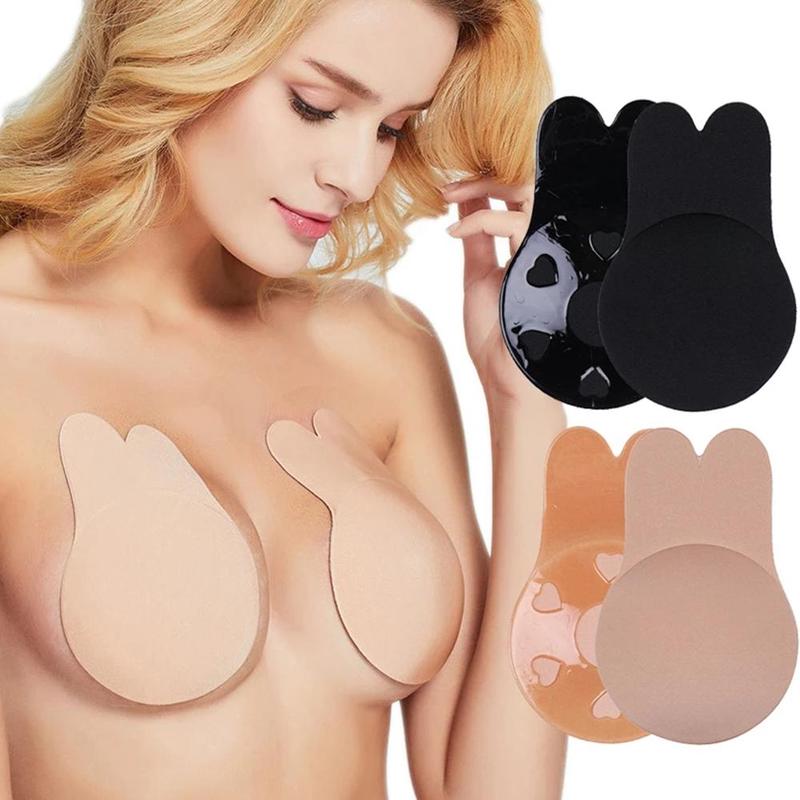 Women Push Up Bras Self Adhesive Silicone Strapless