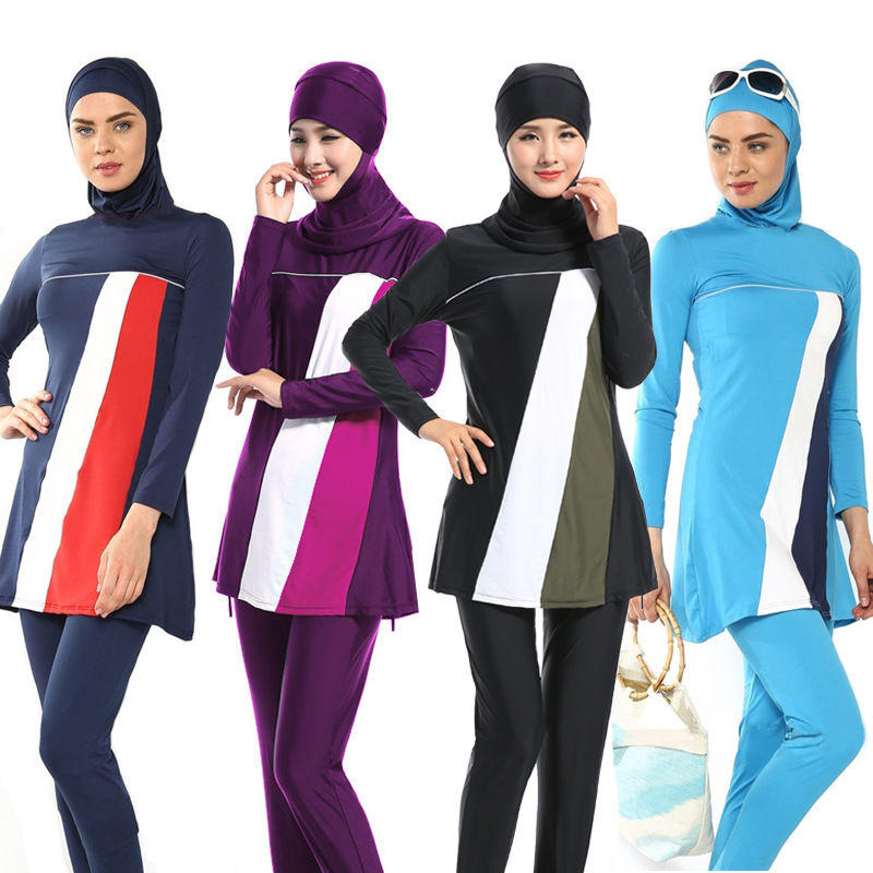 Full Coverage Islamic Hijab Swimming Suit
