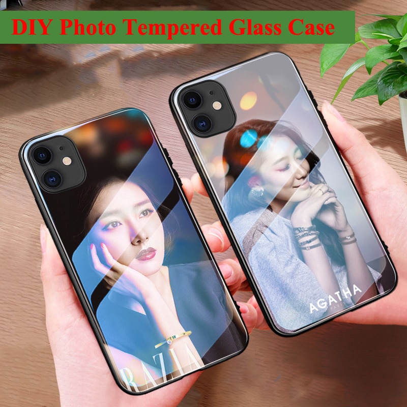 Customized Photo Tempered Glass Case for iPhones