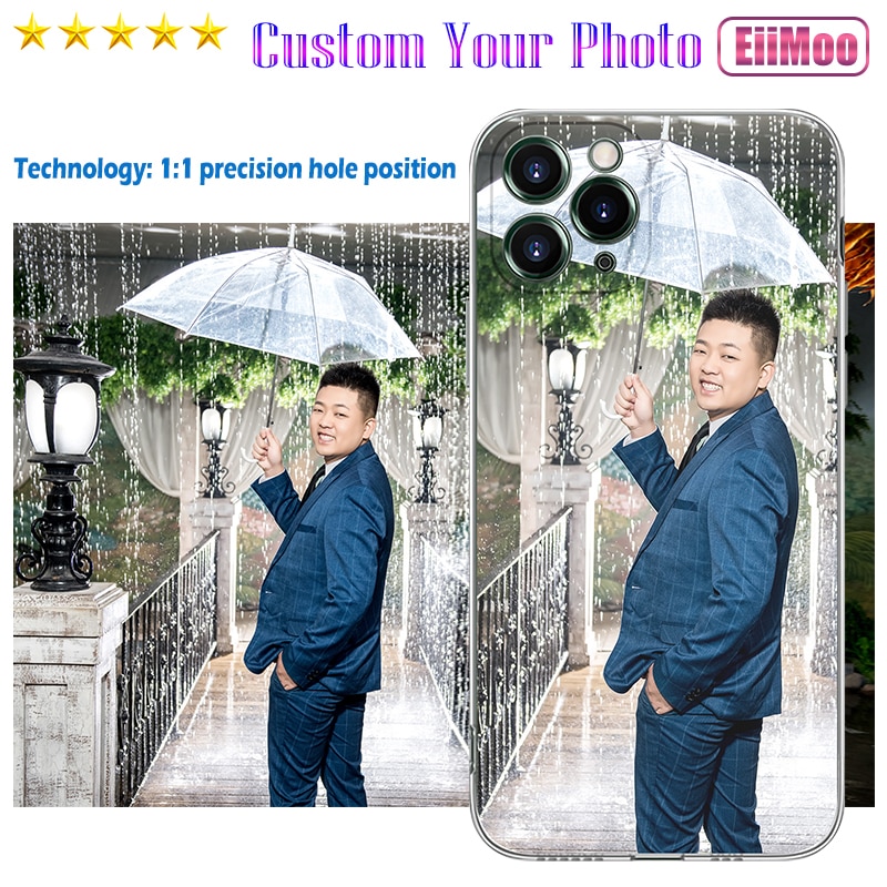 Customized Photo Silicone Transparent Case For iPhone