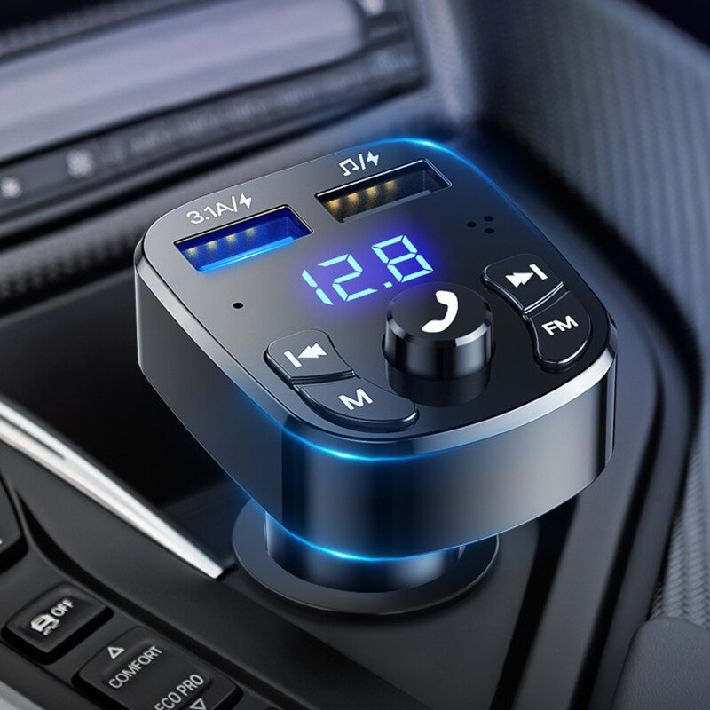 Car MP3 Player Dual USB Fast Charger FM