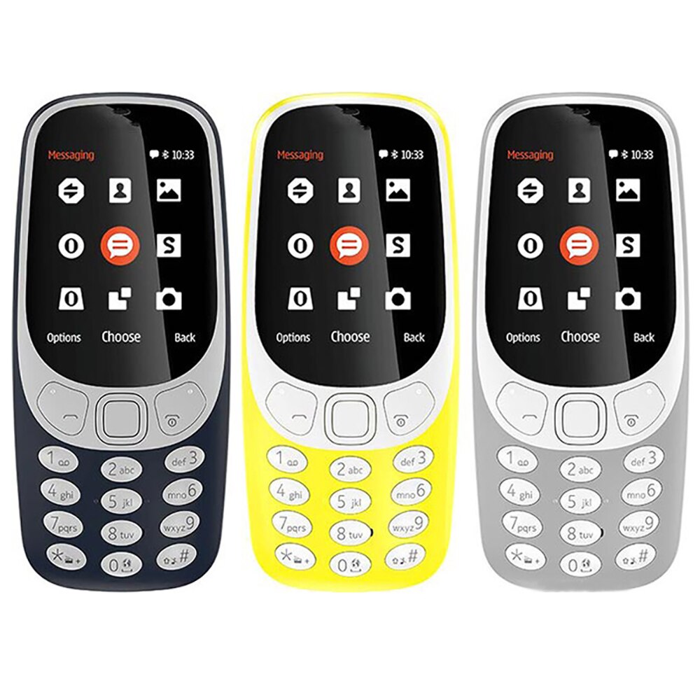 Original 3310 Dual-SIM 2017 Version Used Mobile Cell Phone Unlocked 2G GSM 900/1800. Not Working in North America. More Keyboard