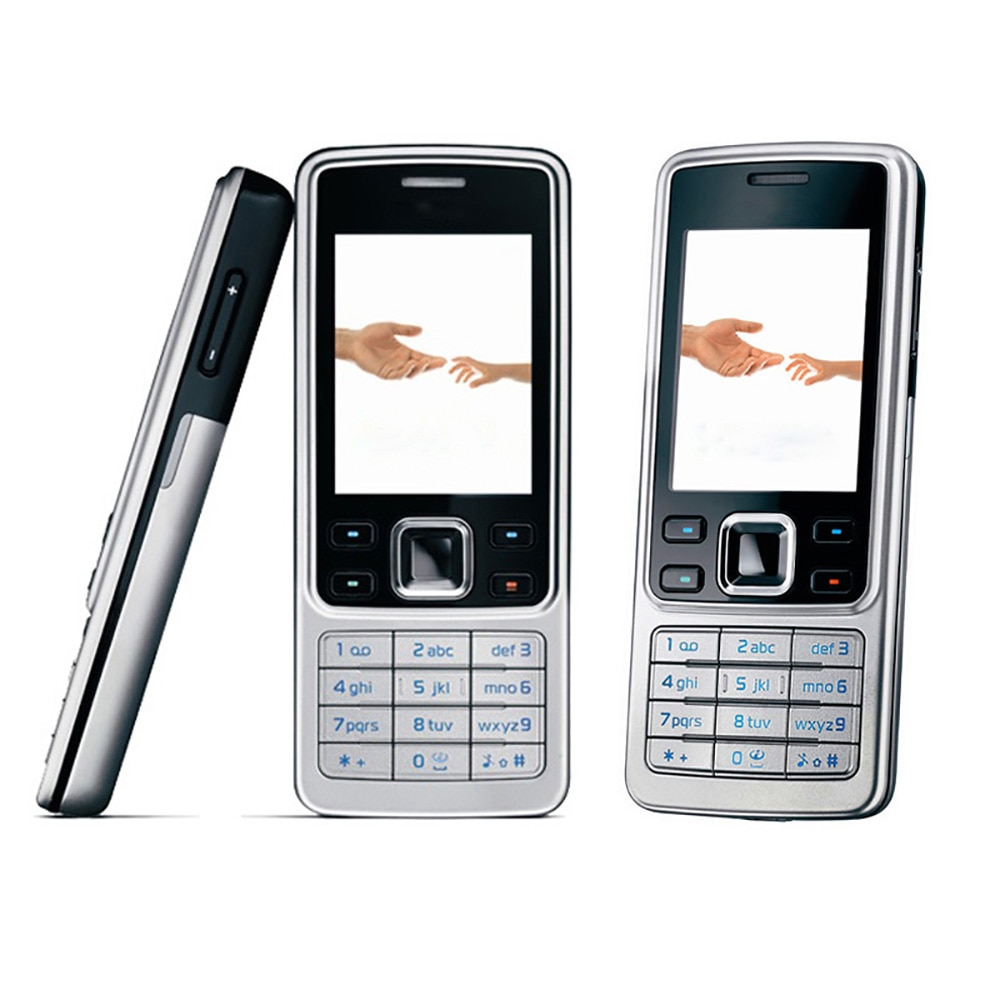 Original 6300 GSM 3G Mobile Cell Phone Russian & Arabic & Hebrew & English Keyboard Bluetooth Used CellPhone Made On 2007 Year
