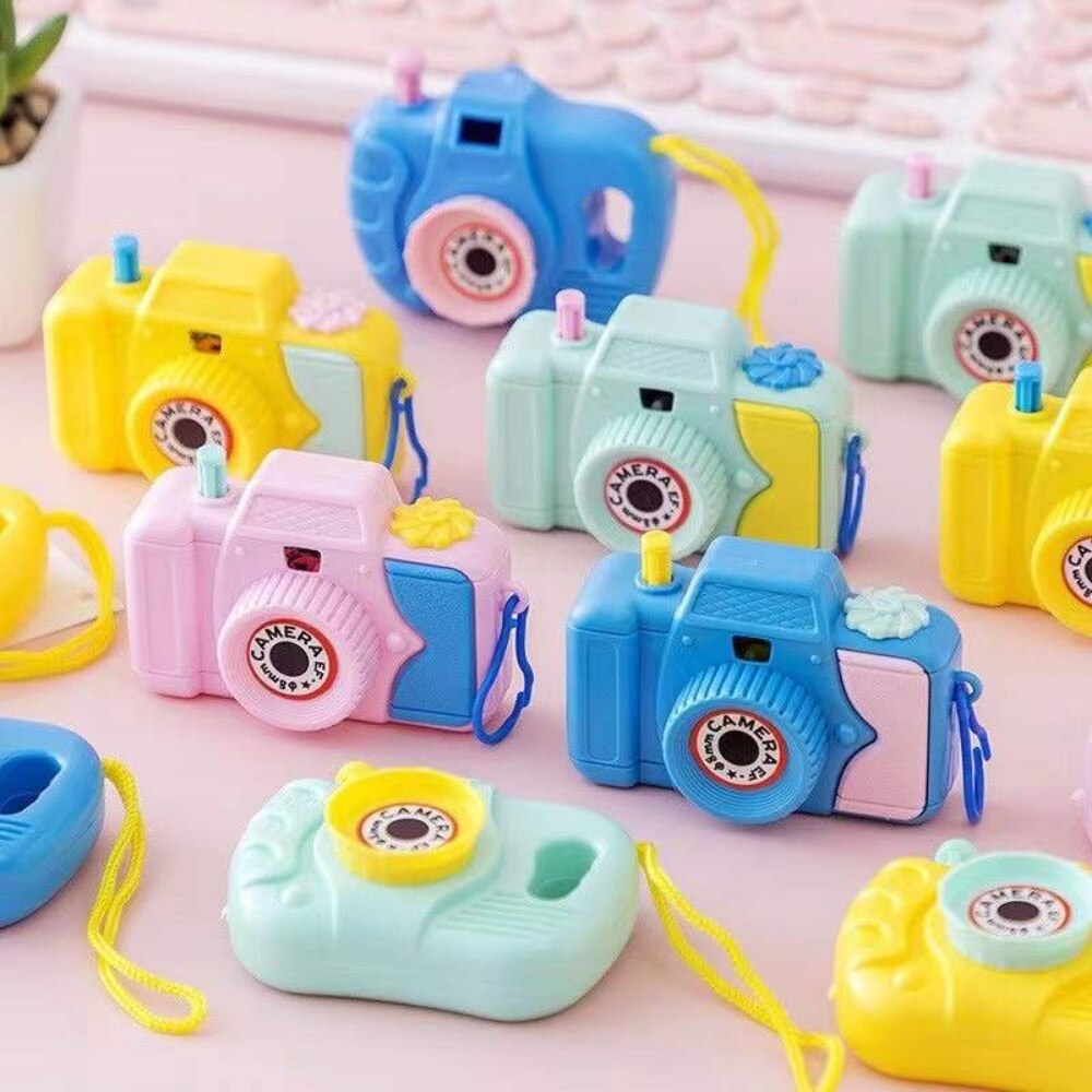 5Pcs Creative Cartoon Mini Projection Camera Simulated Educational Observing Shadow Camera Toy for Kids Birthday Party Favors