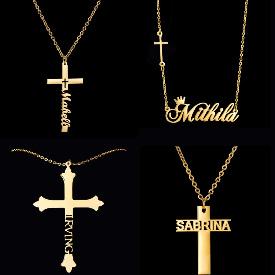 Customized Zircon Cross Pendant Jewelry