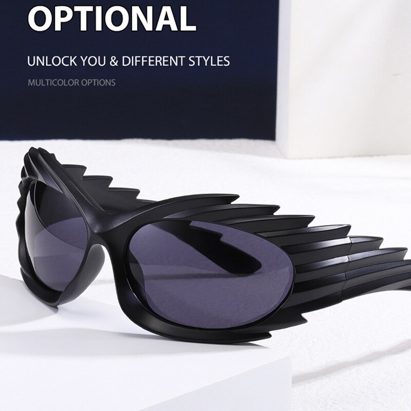 New Hedgehog Sunglasses Personalized Funny Riding Glasses Trend Sports UV400 Brand Designer Halloween Party HIP POP Unisex