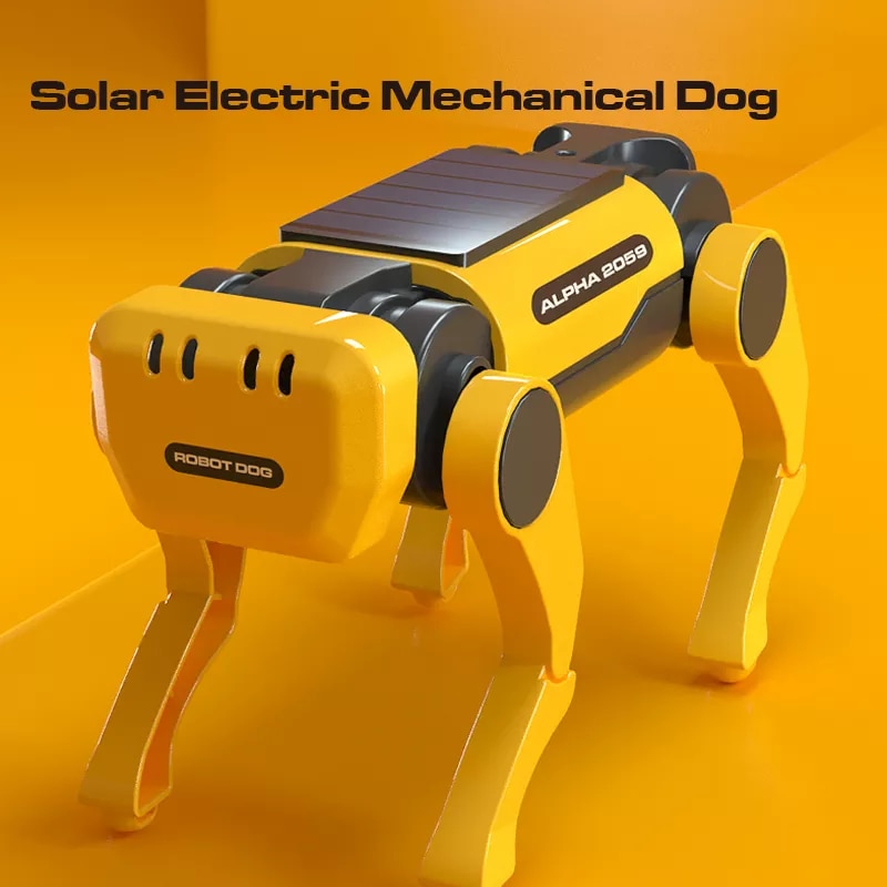 Solar Powered Electric Mechanical Dog Robot