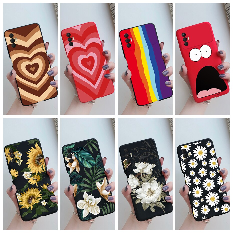 For Tecno Spark 8P 2021 6.6 inch Phone Cases Soft TPU Cute Fashion Cartoon Painted Back Shell Cover For Tecno Spark 8P 8 P Case
